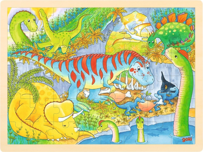 Træpuslespil Dinosaurer - 1 stk.