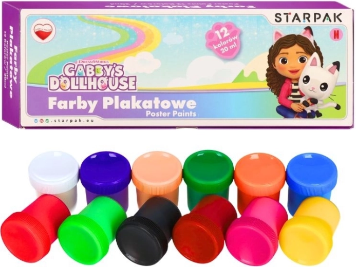 Plastelina Gabby's Dollhouse – sæt med 12 farver