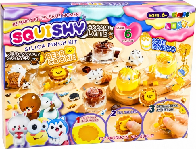 Op til 6 squishy desserter og drikke