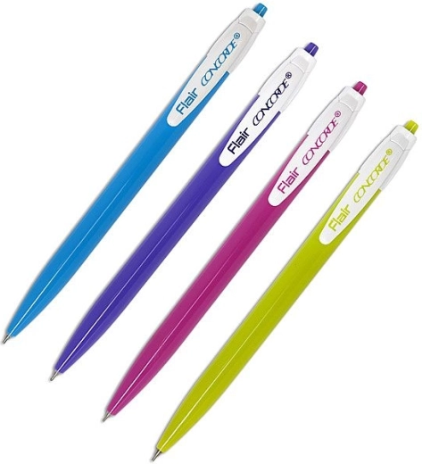 Kuglepen CONCORDE Ezee Click assorterede farver