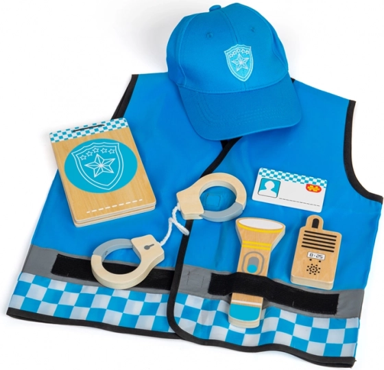 Børnekostume politibetjent BIGJIGS TOYS
