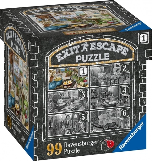 Escape-spil puslespil Spøgelseshuset - I køkkenet