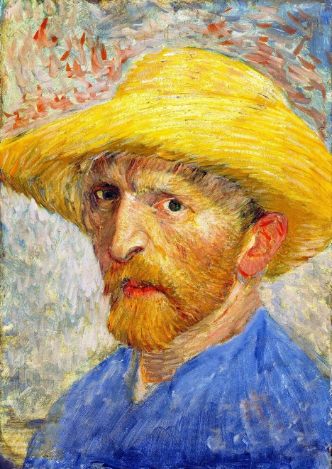 Puslespil Vincent van Gogh Selvportræt med stråhat 1000 brikker