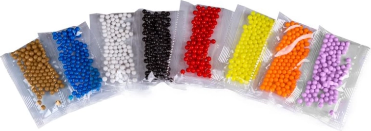 800 perler i 8 farver til uendelige kombinationer