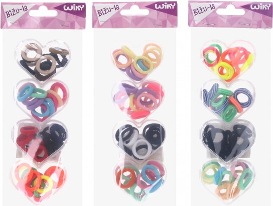 Sæt med hårelastikker 48 stk.