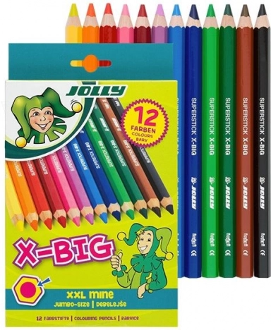 Store voksfarver X-Big Jolly 12 farver
