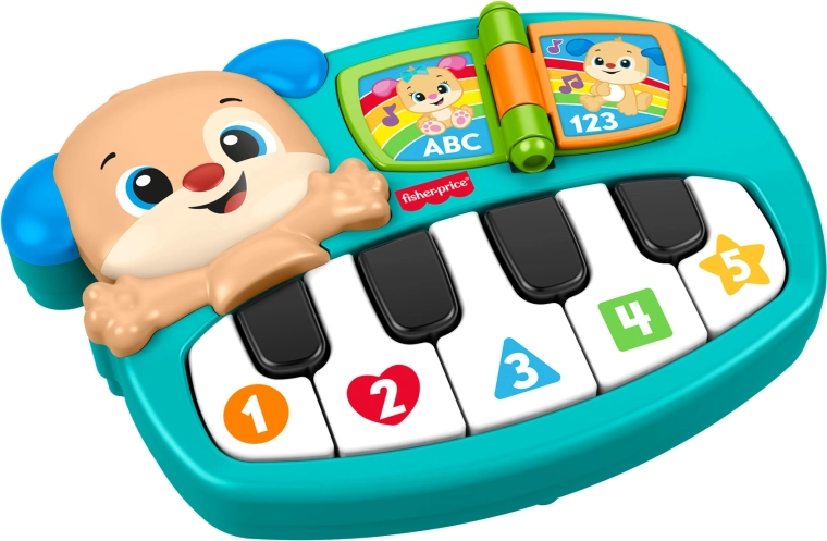 Fisher-Price pædagogisk pianino fra Hvalpen „Lær og grin!”