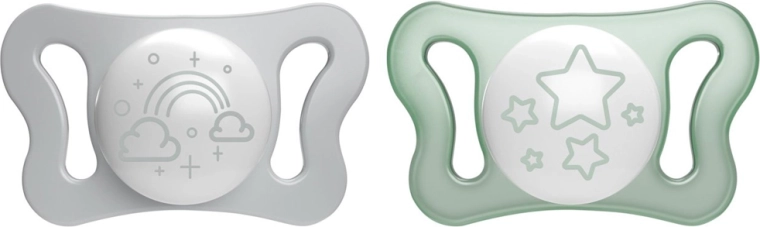 Chicco sut Micro PhysioForma nat silikone 0–2 måneder, 2 stk.