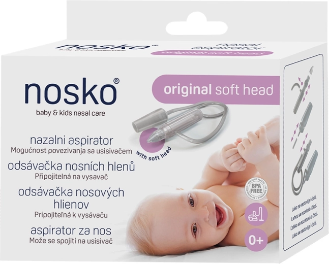 Nosko næsesuger til næseslim Soft Head