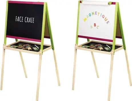 Jeujura træ multifunktionel kreativ tavle med tilbehør 56 × 43 cm