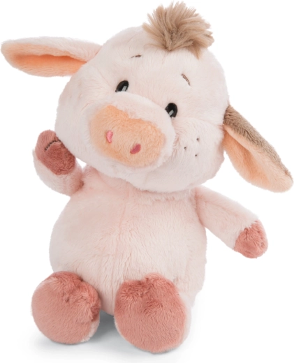 Nici plysbamse gris Pigwick 22 cm – miljøvenligt legetøj fra Green-kollektionen