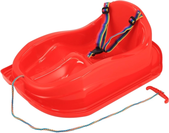 Plastkælk med ryglæn BABY MIX Mini rød