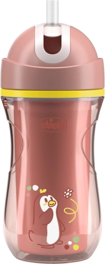 Chicco sportstermokop med sugerør, pink (14 m+)