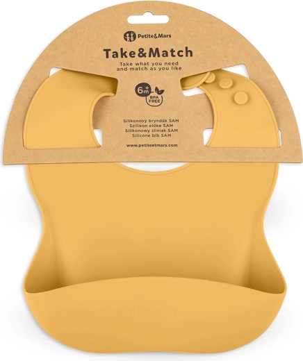 Silikonehagesmæk PETITE&MARS Take&Match intense ochre 6m+