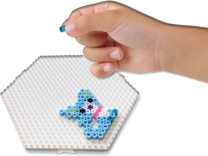 Plade til at lægge perler på og inspiration i vejledningen