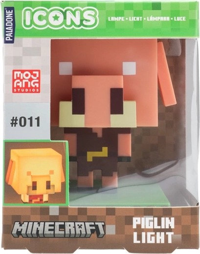 Minecraft-natlampe gris Icon Light 11 cm