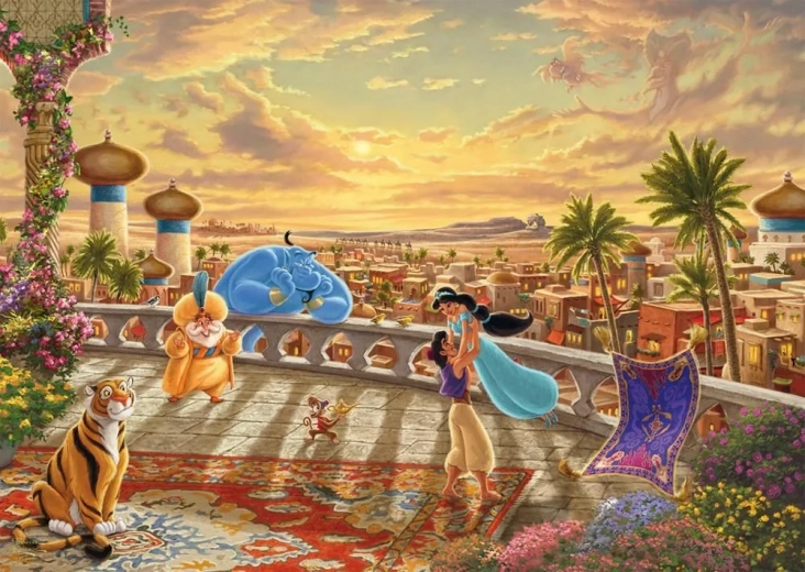 puslespil disney jasmin og aladdin 1000 brikker