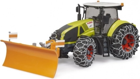 Bruder traktor Claas Axion 950 med snekæder og plov