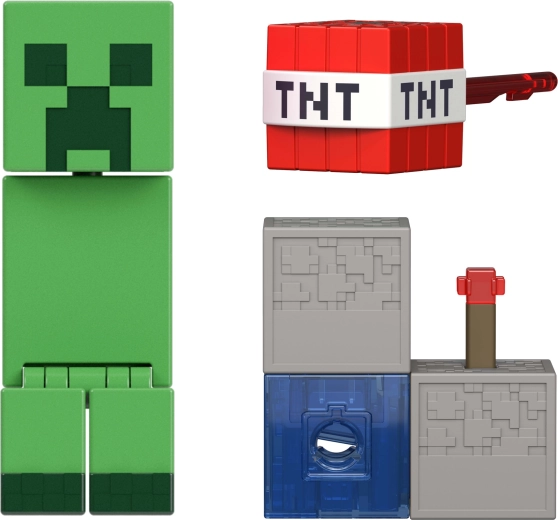 Charged Creeper i pixelstil