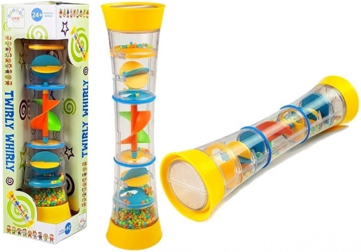 Farverig rullende rangle Twirly Whirly