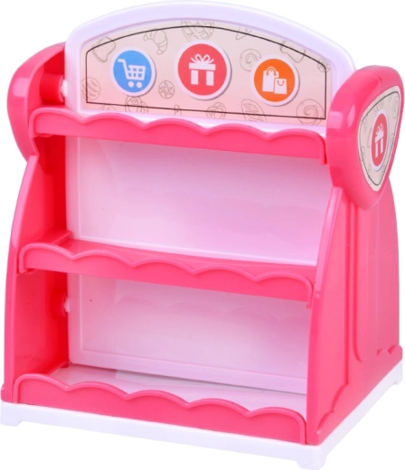 Dobbeltsidet udstillingsreol