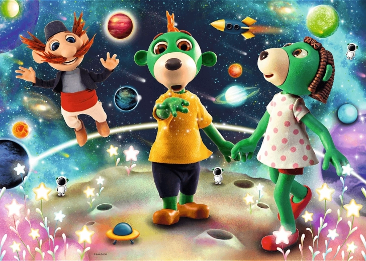 Glitrende puslespil Treflíci: Blandt stjernerne