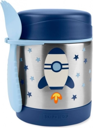 Skip Hop Spark Style termobeholder til mad med ske-gaffel, raket 325 ml