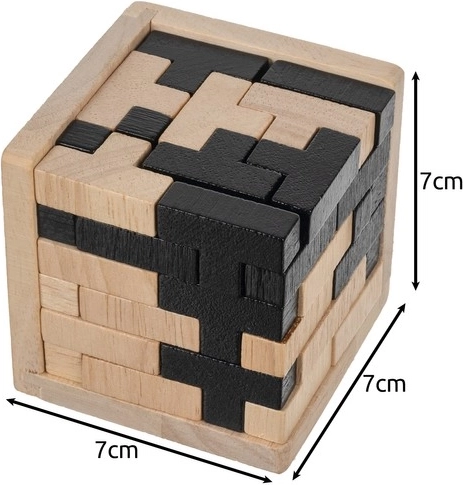 Kompakt størrelse 7 × 7 × 7 cm