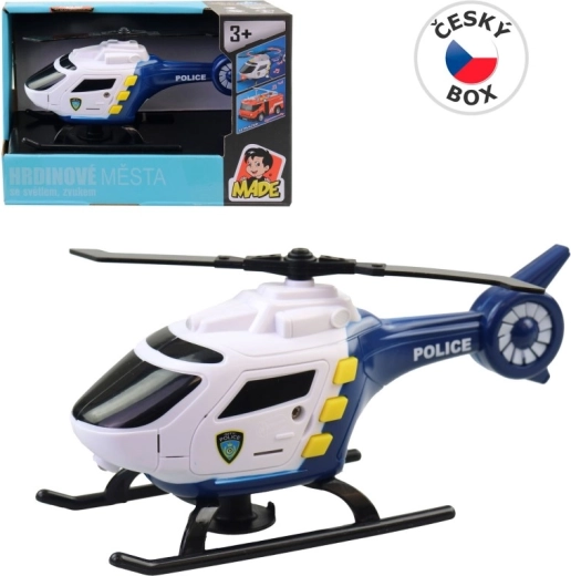 Batteridrevet helikopter med lys og lyd 16,5 cm
