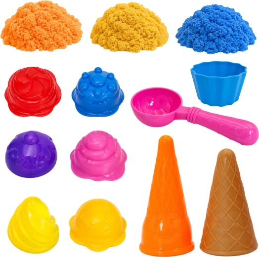 Tre farver formeligt sand