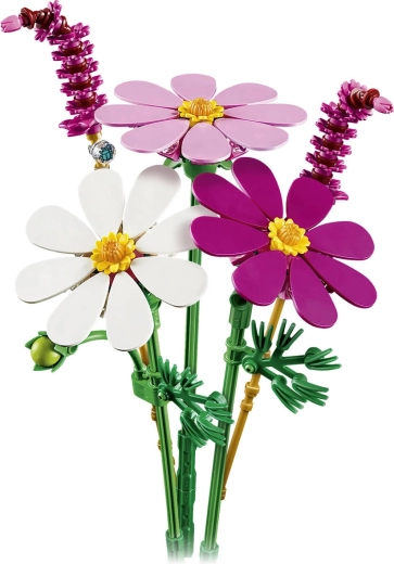Blomsterbuket af LEGO-klodser