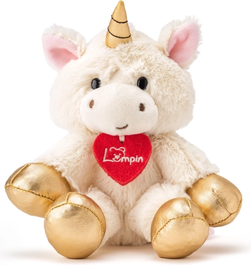 Enhjørningen Goldie plysbamse 16 cm