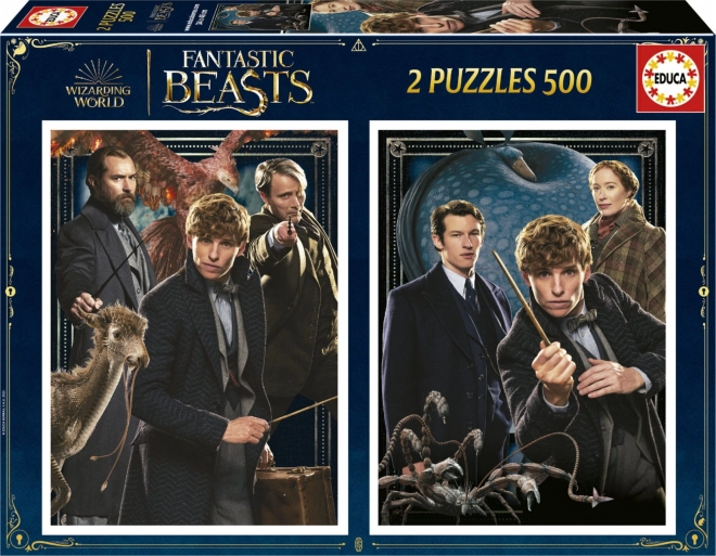 Puzzle EDUCA FANTASTISKE DYR 2×500 brikker