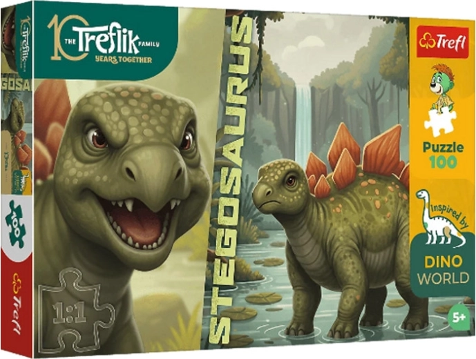 Puzzle InspiredByDinoWorld stegosaurus 100 brikker