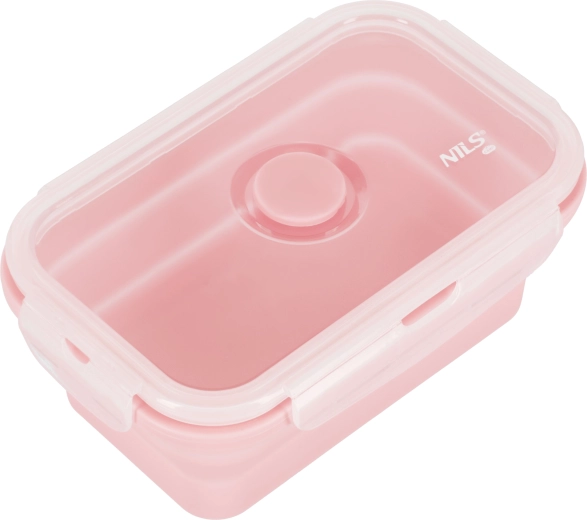 Sammenklappelig madkasse 500 ml pink NILS Camp