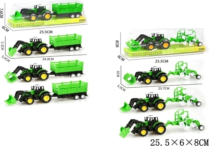 Børnetraktor med anhænger