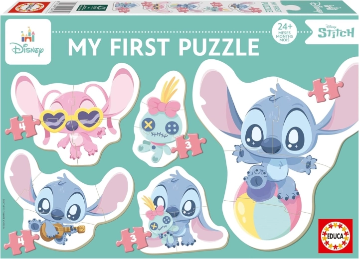 Educa baby puslespil Stitch 5 i 1 (3–5 brikker)
