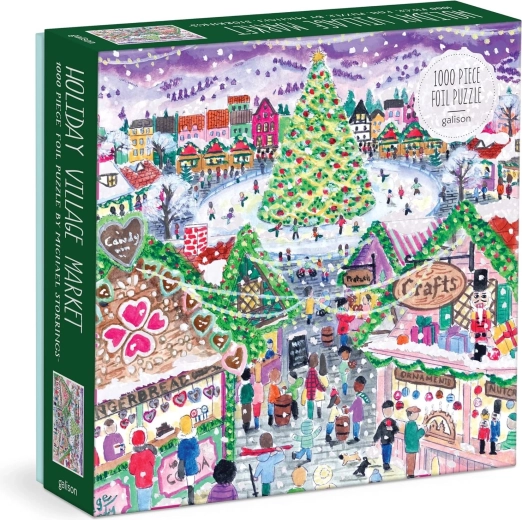 Galison Metalliske puslespil Adventsmarkeder 1000 brikker