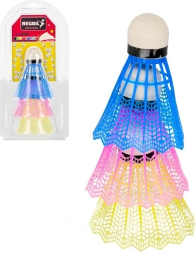 Regail farvede badmintonbolde 3 stk.