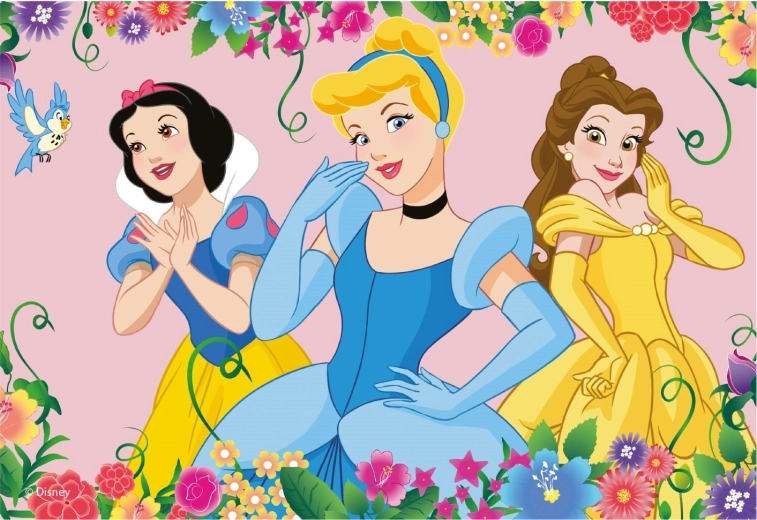 Puslespil Blomstrende Disney-prinsesser