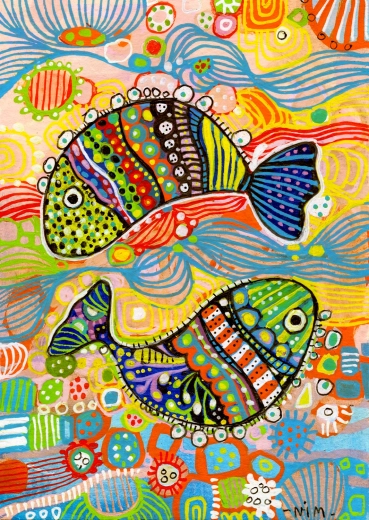 Enjoy puslespil Dansende fisk 1000 brikker