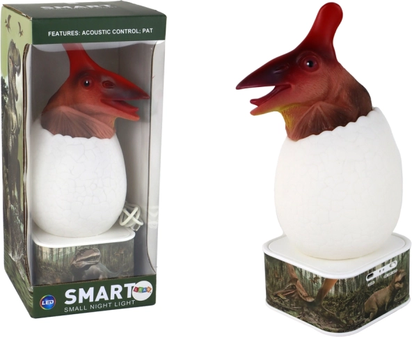 Natlampe Dino LED med micro USB