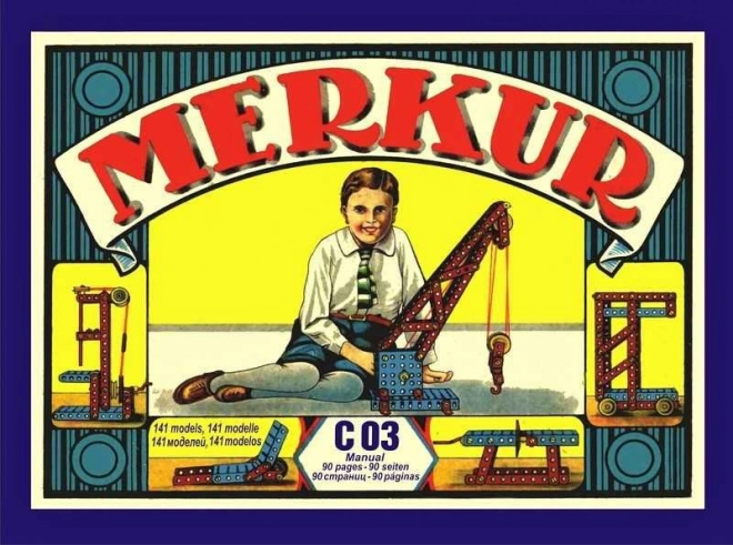Byggesæt MERKUR Classic C03 – metal retro-sæt, 141 modeller