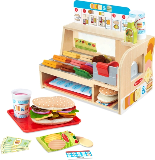 Melissa & Doug træ-sandwichdisk med Slice & Stack-sæt (52 dele)