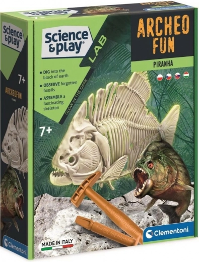 Clementoni Science & Play ArcheoFun: piratfisk, der lyser i mørket