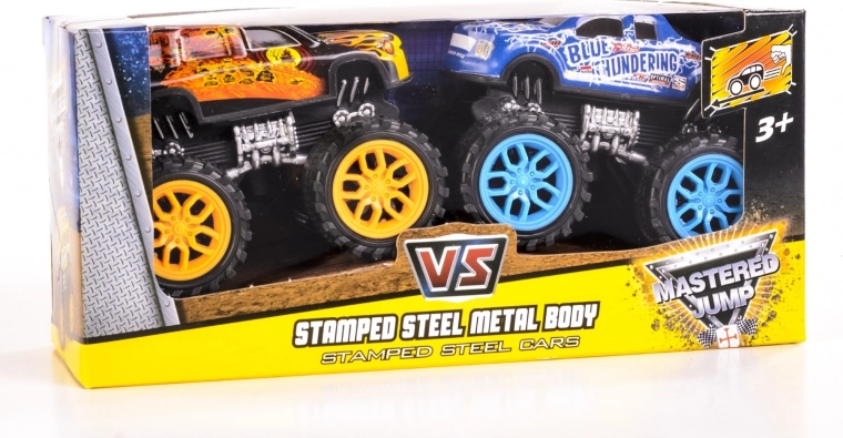 Sæt med terrængående biler Monster Wheel 12 stk.