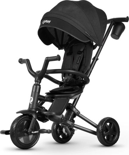 QPlay sammenklappelig trehjulet cykel Nova Niello black