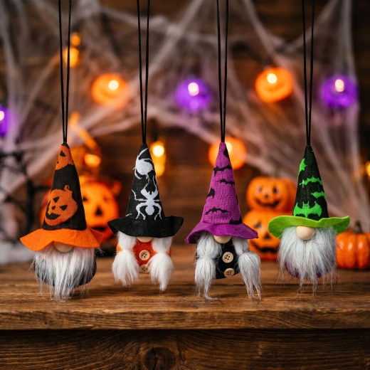 Halloween-ophængsdekoration med nisse - 1 stk.