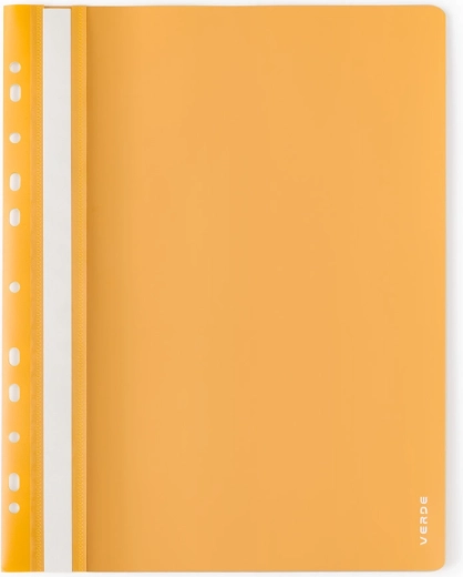 Hurtigmappe A4 med euroophæng VERDE sennep (PP blank/mat)