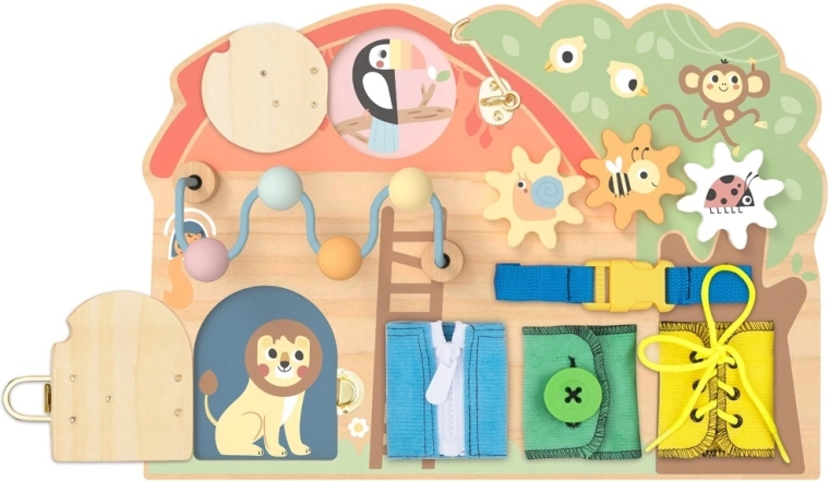 2Kids Toys aktivitetsbræt som hus med dyr